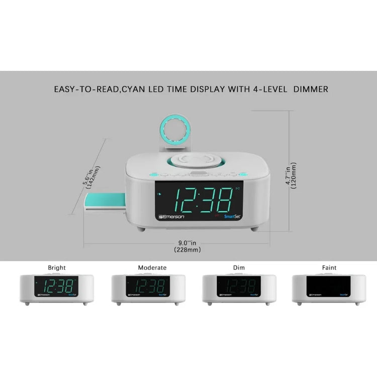 Smart Wireless Charging Alarm Clock - ElectronAge
