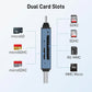 SD Card Reader USB C, Dual Slots USB 3.0 Type C to Micro SD Adapter, Memory Card Reader for MicroSD/SDHC/SDXC, Compatible with