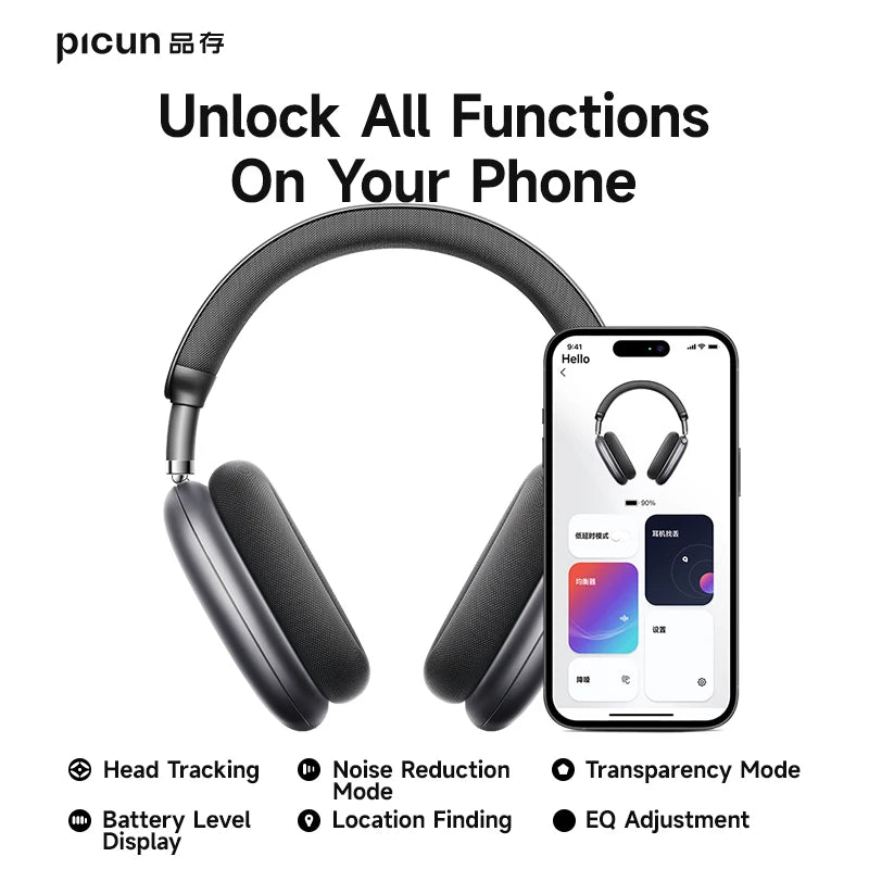 Picun F8 Pro ANC Wireless Headphones - ElectronAge