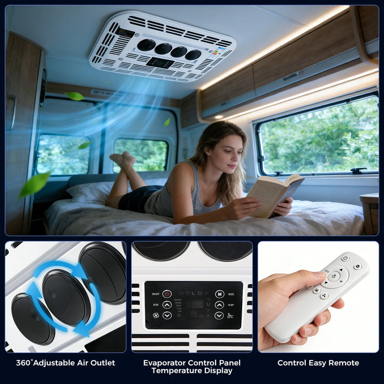 RV Rooftop Parking Air Conditioner 12V/24V DC - ElectronAge