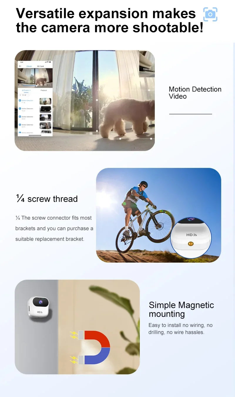 Mini Camera 1080P HD WiFi Smart Home Security - ElectronAge