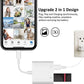 2-in-1 Lightning Type C OTG AdapterFor iPhone16 15 14 13 ProMax ipad To USB Cable 3.0 Converter For MouseKeyboardCameraCardReade