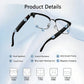 Smart AI translation glasses equipped with anti-blue light lenses, supporting real-time application translation in 164 languages