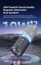ZEALOT-M5 Magnetic Bluetooth Speaker 2-in-1 Power on Couplet Mini Speaker Macaron Color Dual Channel RGB Light Bluetooth 5.4