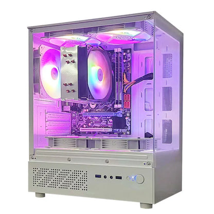 Aotesier Gaming PC With AMD A8-7680 Processor/16 GB RAM/512G SSD/Windows 11 Home with AMD Radeon R7 Graphics white pc gamer - ElectronAge
