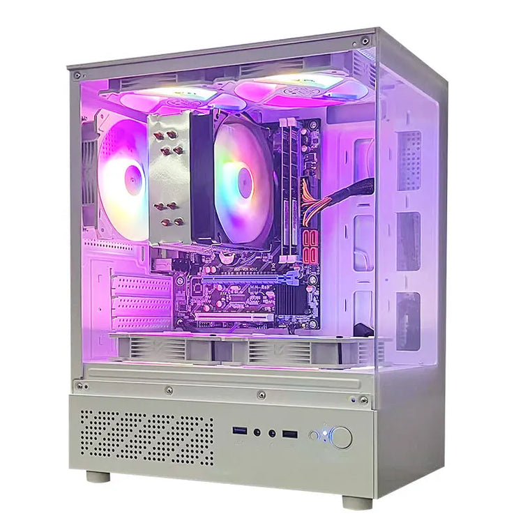 Aotesier Gaming PC With AMD A8-7680 Processor/16 GB RAM/512G SSD/Windows 11 Home with AMD Radeon R7 Graphics white pc gamer - ElectronAge