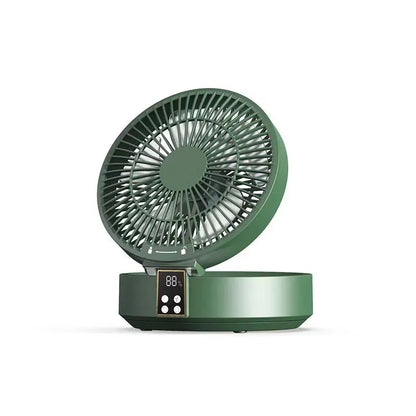 BreezeMate Portable Wall-Hanging Rechargeable Folding Fan