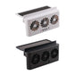 Solar Powered Car Radiator Cooling Fan With 3 Air Outlets Car Window Air Vent Fan USB Powered Auto Ventilation Fan For All Cars