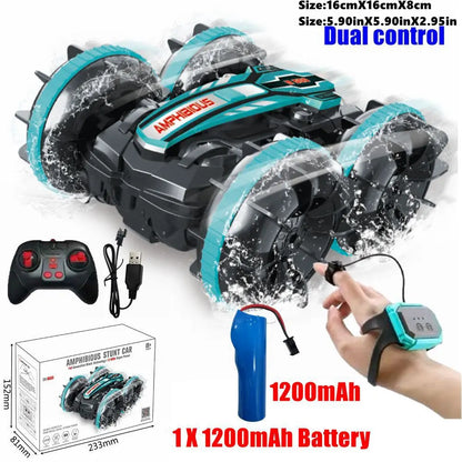 4WD Amphibious RC Car Remote Control Stunt Car