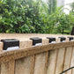 Warm White LED Solar Step Lamp Path Stair Outdoor Garden Lights