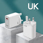 120W Gan USB Super Fast Chargering Type C EU/US/UK Plug Power Adapter For iPhone iPad Huawei Samsung Realme Oppo Xiaomi New