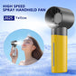 1PC Handheld Mist Spray Fan with 5 Adjustable Levels, USB Fan with Rechargeable 1200mAh, High-Speed Portable Fan.