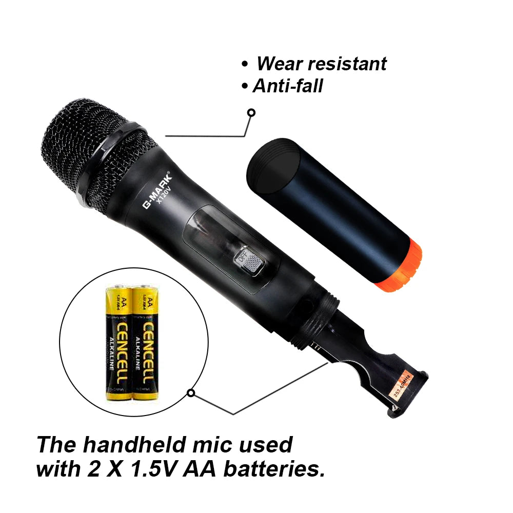 Wireless Microphone G-MARK X120V 2 - ElectronAge