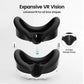 Transnovo for Meta Quest 3 7 in 1 Full Protection Kit Silicone Shell Thumbstick Caps & Sweat Proof Eye Pad Black Waterproof Case