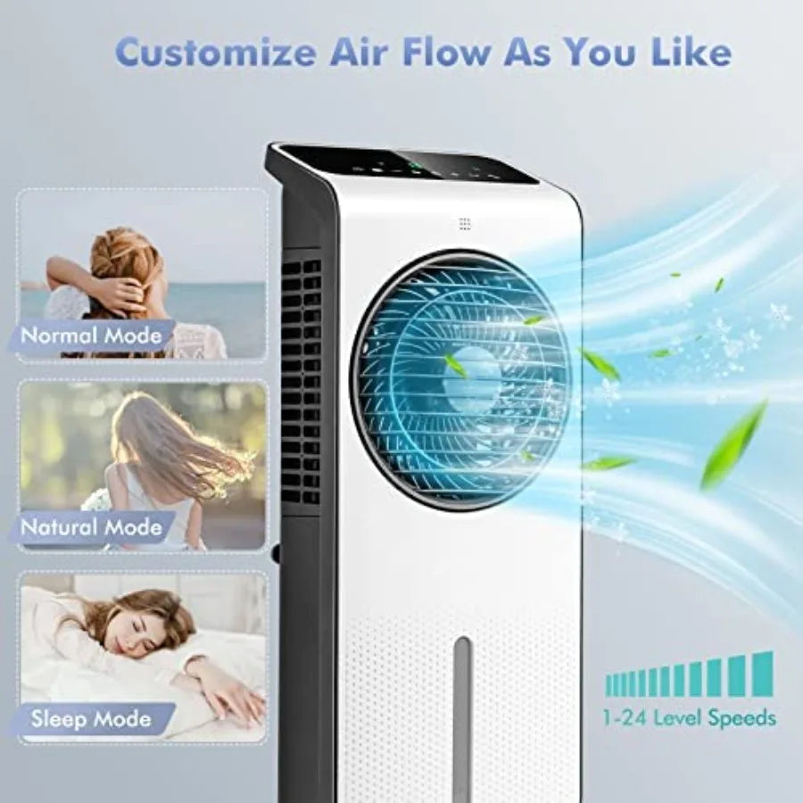XMSJ Evaporative Air Cooler 3 In 1 Portable Air Conditioner - ElectronAge