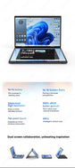 Topton L14 Dual Screen 360° YOGA Laptop 12th Gen Intel N95 2*14 Inch 2.5K Touch IPS Windows 11 Tablet PC 2 in 1 Notebook WiFi
