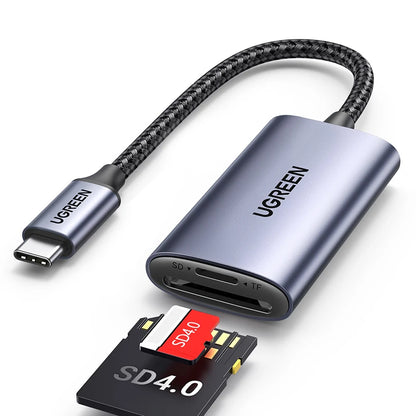 UGREEN Card Reader SD4.0 312MB/s USB-C to SD MicroSD TF Memory Card Adapter for Laptop Phone Macbook Windows MacOS Cardreader