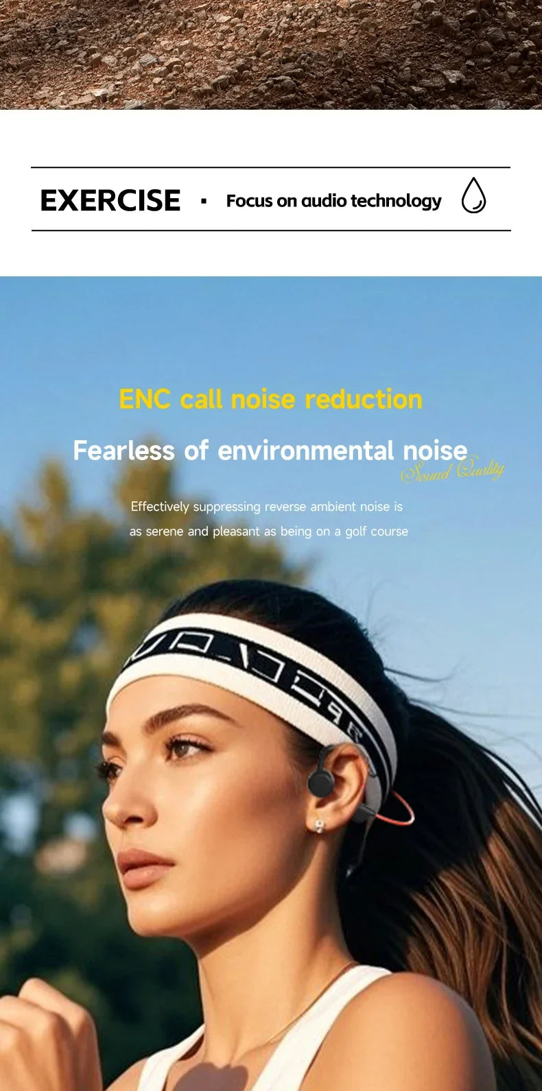 BMAD Open-Ear Bone Conduction Sports Headphones - ElectronAge