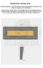 SUMREDA TF60 Aluminum Keyboard Shell GH60 60% Keys Layouts GH60 Keyboard Case For Wooting 60HE Mad 60he Win60 keyboard Cover