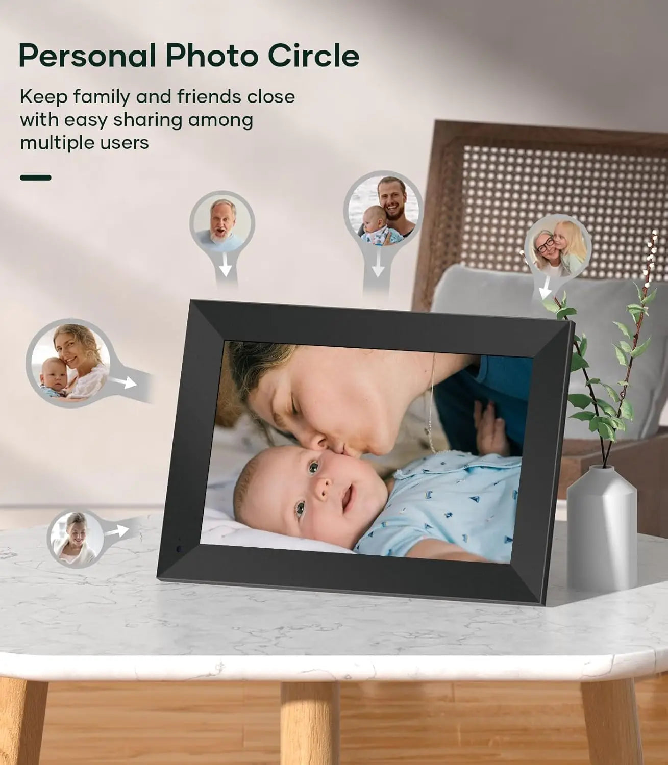 XMSJ 10.1" WiFi Digital Photo Frame - ElectronAge
