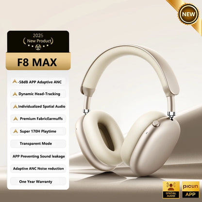 Picun F8 Pro ANC Wireless Headphones - ElectronAge