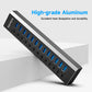 RSHTECH USB3.0 Hub Aluminum 10/13/16 Port Expander USB Powered Data Hub Splitter Individual On/Off Switches for Laptop Macbook
