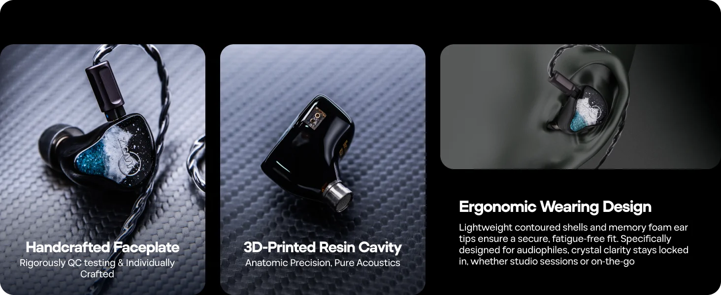 ZiiGaat Horizon Tribrid IEM Earphones - ElectronAge