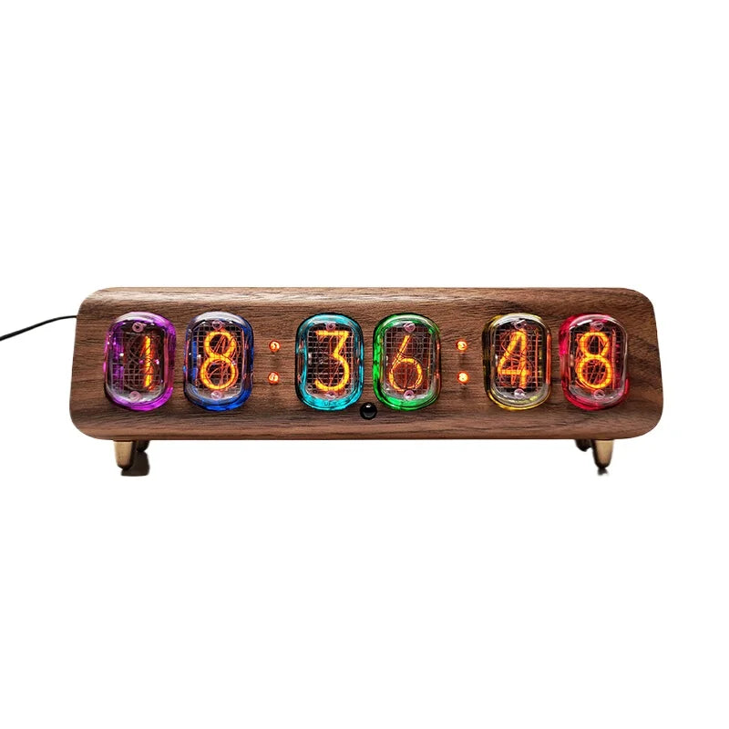 IN12 Nixie Tube Clock Luxury Retro Alarm Table Clocks - ElectronAge