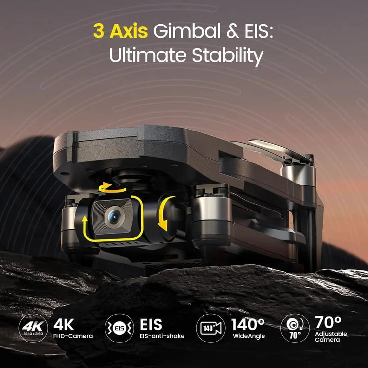 4K GPS Drone with 3-Axis Gimbal - ElectronAge
