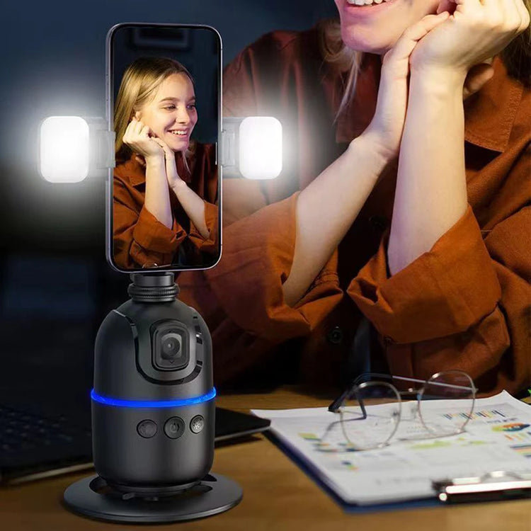 ALLOYSEED Auto Face Tracking Tripod 360° Rotation Auto Tracking Phone Holder - ElectronAge