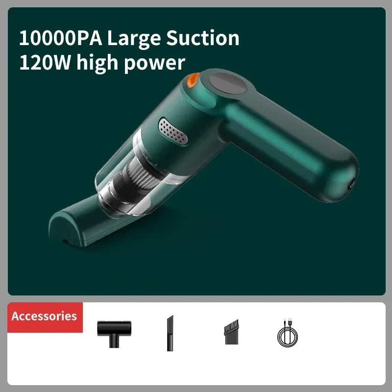 Vacuum Cleaner Handheld 10000Pa Large Suction Car Vacuum - ElectronAge