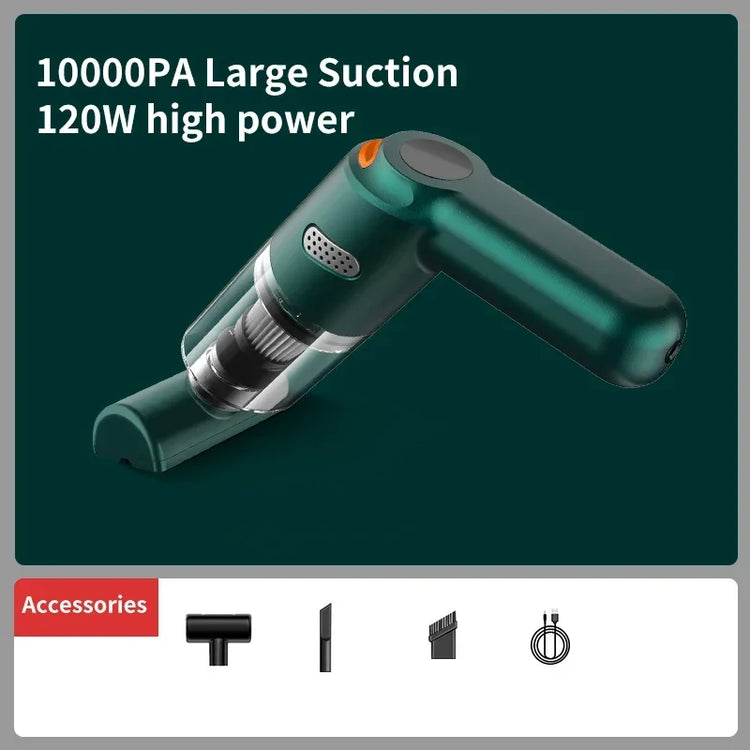 Vacuum Cleaner Handheld 10000Pa Large Suction Car Vacuum - ElectronAge
