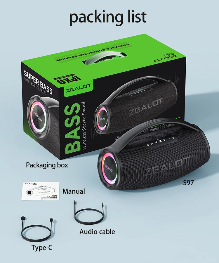 ZEALOT S97 80W Wireless speaker - ElectronAge