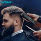 VGR Hair Trimmer Professional Hair Clippers Trimmer Hair Cutting Machine 9000 RPM Haircut Barber Cordless Trimmer for Men V-640