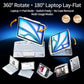 Transparent Keyboard Case for iPad Pro 11 Inch M5 2025/M4 2024 with Multi-Touch Trackpad 360 Rotating Stand 7-Color 3-Level Bac