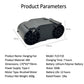 30000mAh Portable Waist Fan Strong Daul Airflow 7Speeds 11000RPM Rechargeable Clip on Fan for Outdoor Camping Fishing Max 32H