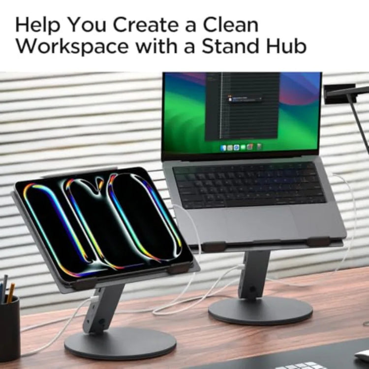 ArcDock Laptop Stand with 6-in-1 Hub - ElectronAge