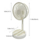 1PC Portable Folding Telescopic Floor Fan 1 Wind Speed Adjustment USB Mini Summer Silent Student Desktop Table Fan