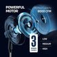 16 Inch Oscillating Pedestal Fan with Remote Control, 3 Speeds, Adjustable Height - Quiet Standing Fan for Office & Living Room