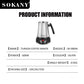 Turkish Greek Coffee Moka Tea Pot Maker Machine 800ML Portable Electric Kettle 6 Cups Stainless Steel Boiling Water 220V EU 전기포트