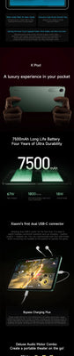 Xiaomi Tablet REDMI K Pad 2025 8.8"3K 165Hz eye-protecting screen Dimensity9400+ processor 7500mAh Dual USB-C connecto Tablet PC