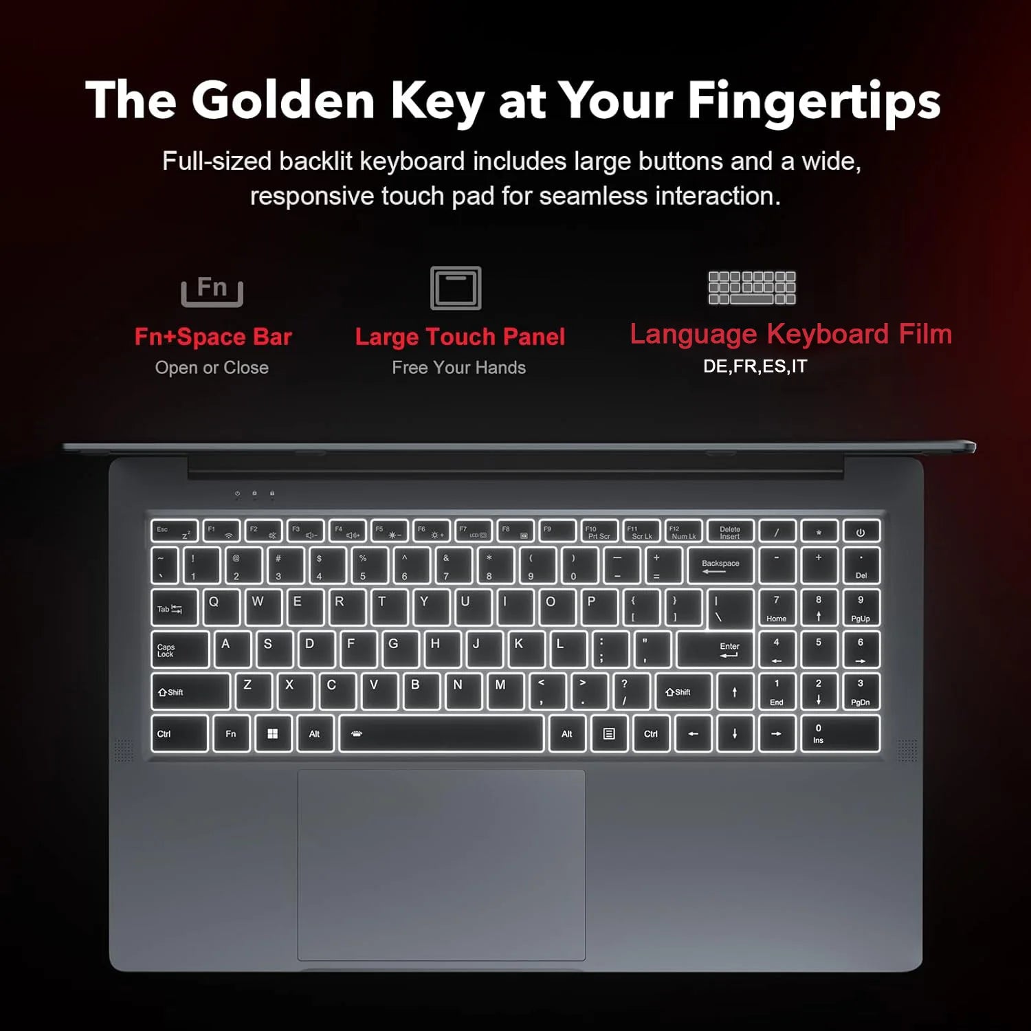 KAMRUI 15.6" FHD Laptop - ElectronAge