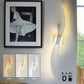 Black White Rechargeable LED Wall Light USB Type-C Battery Operated Wireless Wall Lamp 60/80cm Touch Switch Dimmable Wall Lights