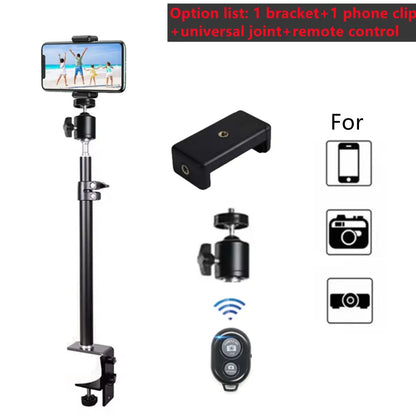 Roreta Desk Mount Stand DSLR Camera C Clamp Light Photographic Light Boom Stand With Ball Head for Phone Video Ring Light Zoom