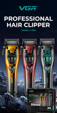 VGR Hair Clippers Professional Haircut Machine 11000 RPM Hair Clipper Vector Motor Trimmer Adjustable Barber Hair Clippers V-668