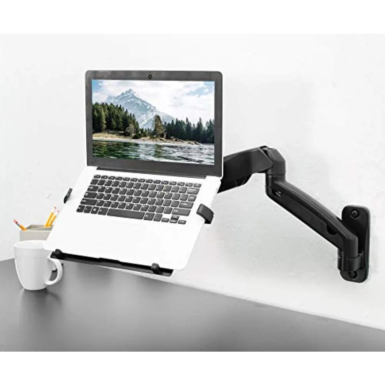 Height Adjustable Pneumatic Extended Arm Laptop Wall Mount - ElectronAge