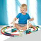 Automatic Domino Train Car Electric Domino Blocks Laying Machine STEM Educational Learning Toys Birthday Gift for Kids Boy Girl