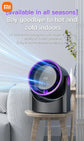 Xiaomi Smart Electric Fan 100 Level Bladeless Fan Portable Small Usb Charge Silent Desktop High-speed Circulating Cooling Fan