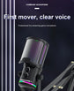 Professional Condenser Microphone USB Dynamic Microphone With Mute Button Gaming Mic For Studio Singing Podcasts Live Broadcast