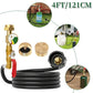 Propane Tank Refill Adapter Propane Bottle Connector With Glow In The Dark Gauge Brass Connector With Hose For Outdoor Stove BBQ